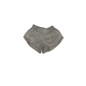 White/greyish Lululemon Hotty Hot Athletic Shorts